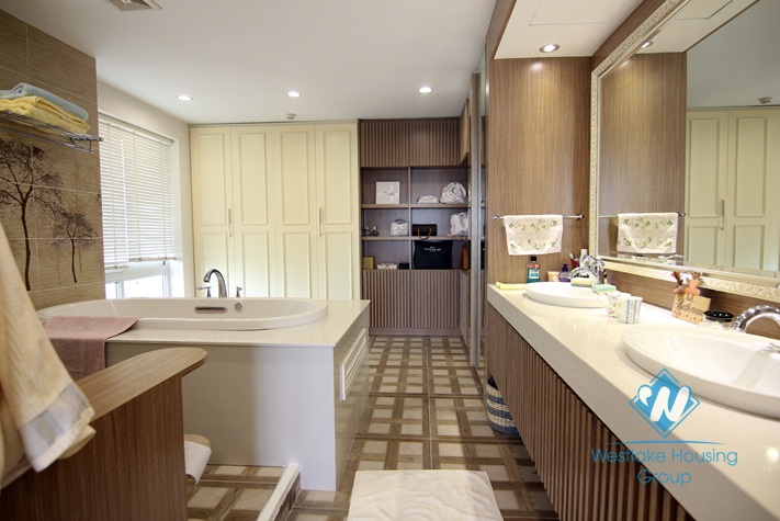 Beautifully renovated 2 bedrooms apartment for rent in Ciputra, Tay Ho, Hanoi  